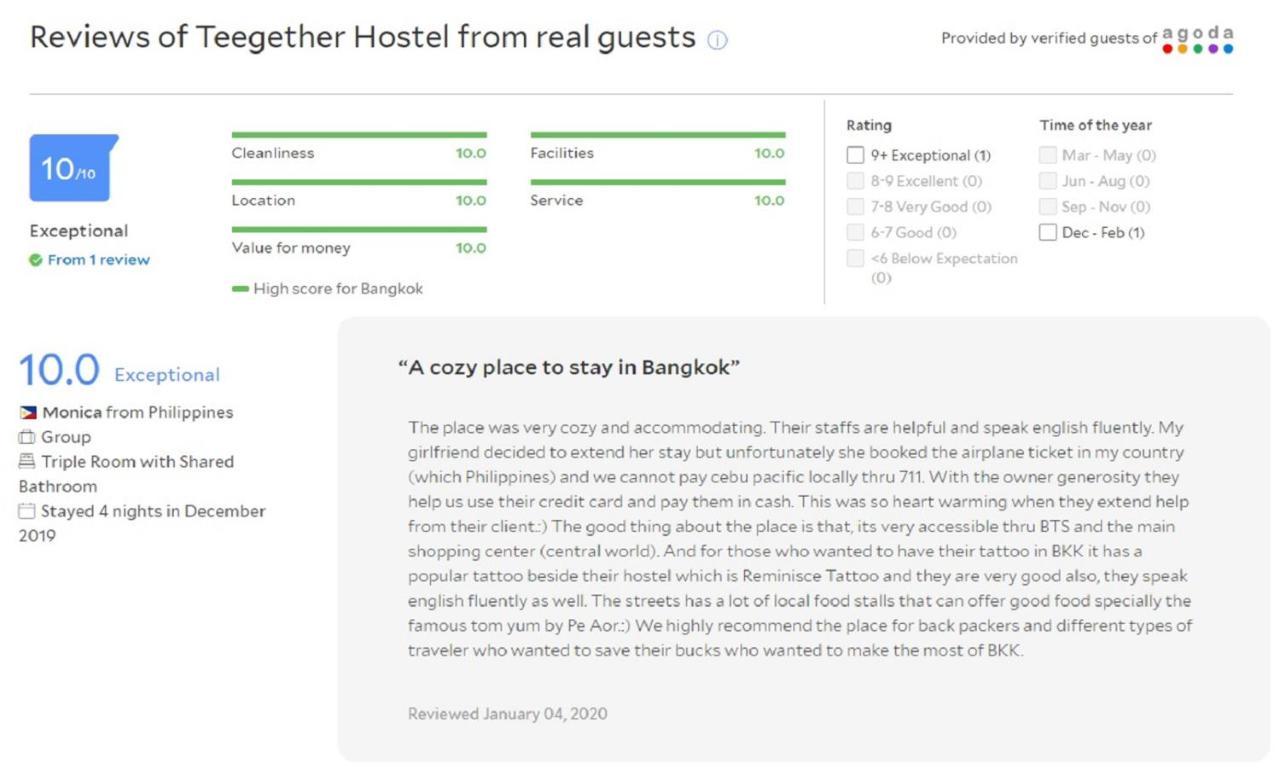 Teegether Hostel Bangkok Eksteriør bilde